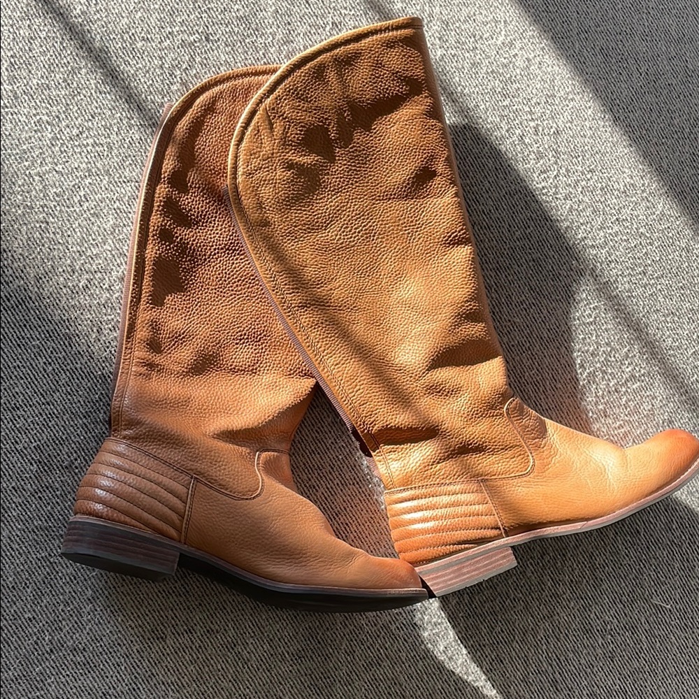 Women's Splendid Tan Leather Riding Boots